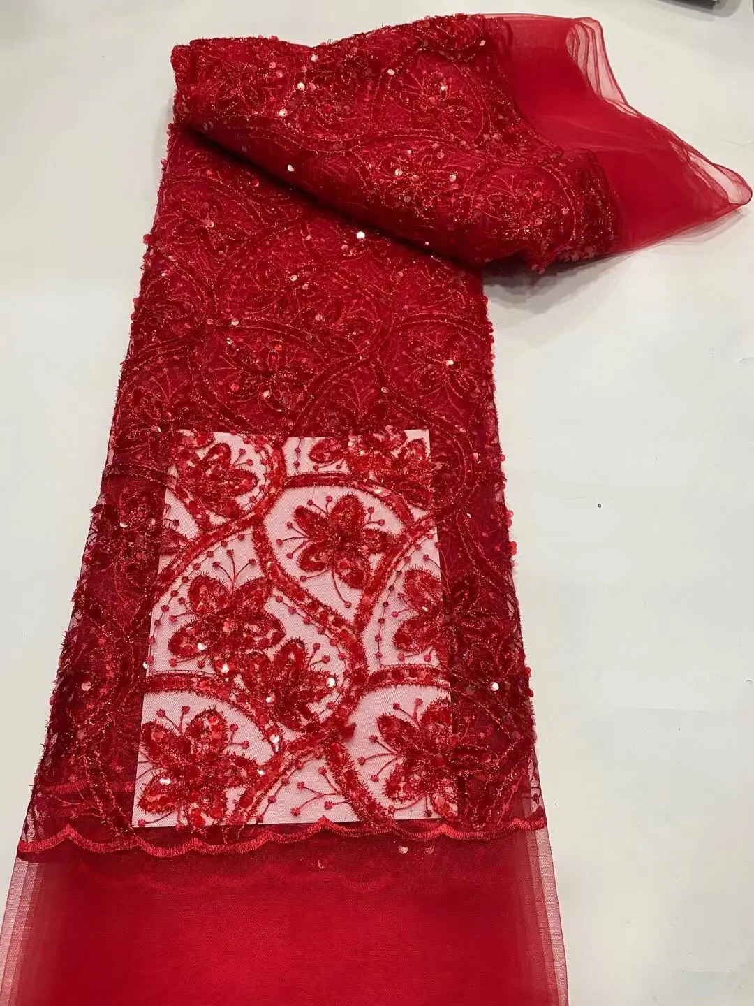 Африканская кружевная ткань 2022 новейшая красная индийская сари высокого