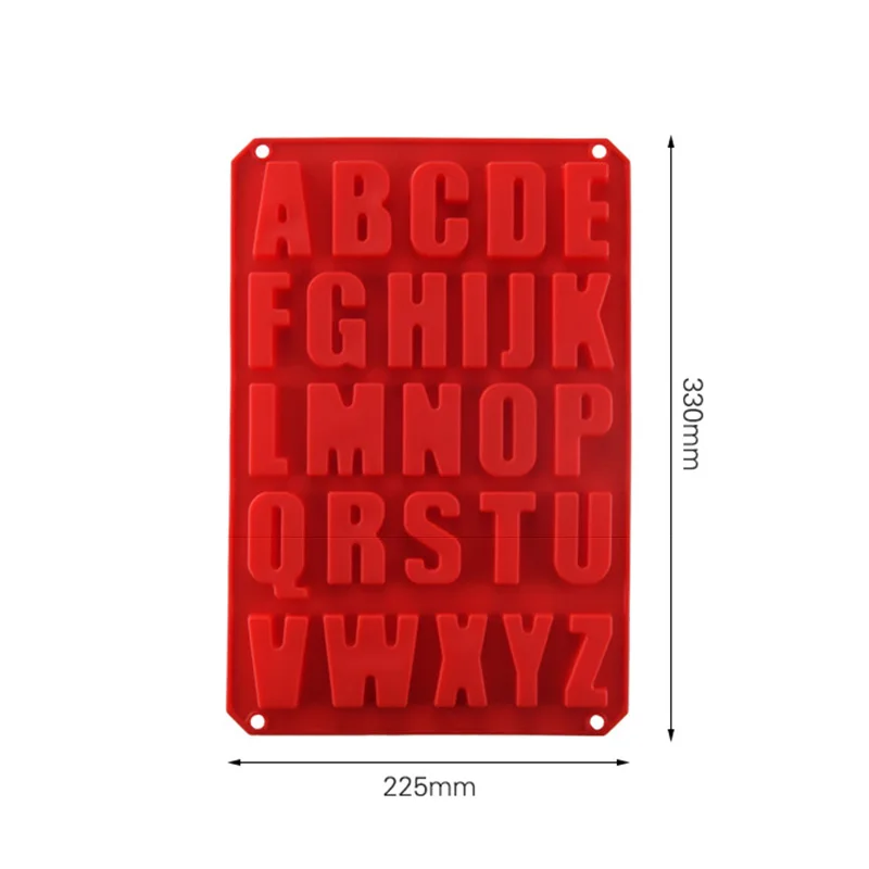 DIY 3D твердая форма алфавита силиконовая для шоколада печенье день рождения торт