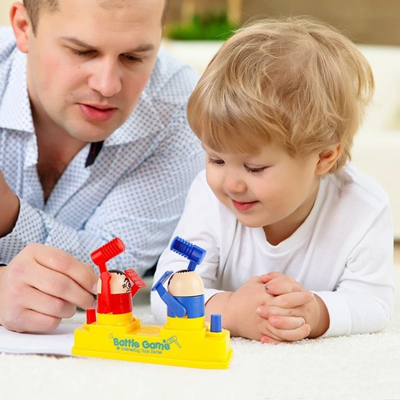 

BalleenShiny Mini Baby Toys Kids Doll Double Battle Game Parent-Child Interactive Hammer Hiding Game Baby Early Education random