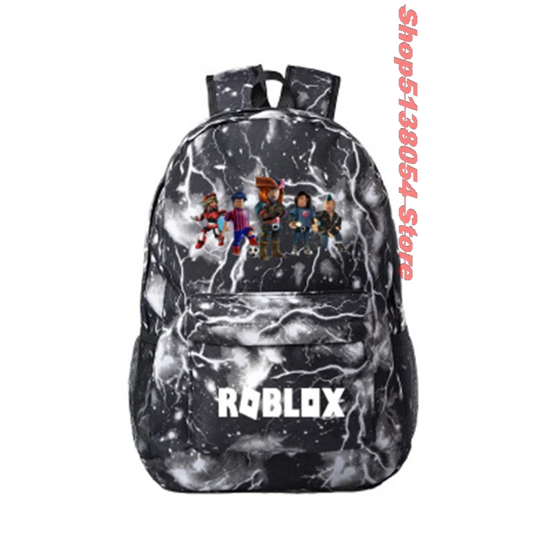 H ROBLOX клетчатый рюкзак, детская школьная сумка, женский рюкзак, подростковые школьные сумки, Холщовый студенческий рюкзак для мальчиков и девочек, детская сумка - Цвет: H