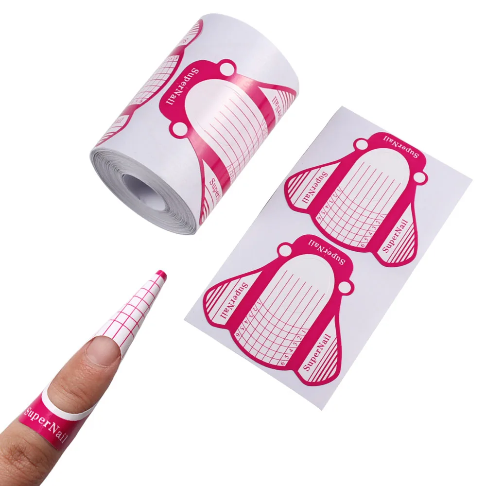 

Форма для ногтей в виде пчелы для быстрого строительства, бумажные формы, накладные ногти для французского маникюра, трафарет, самоклеящиес...