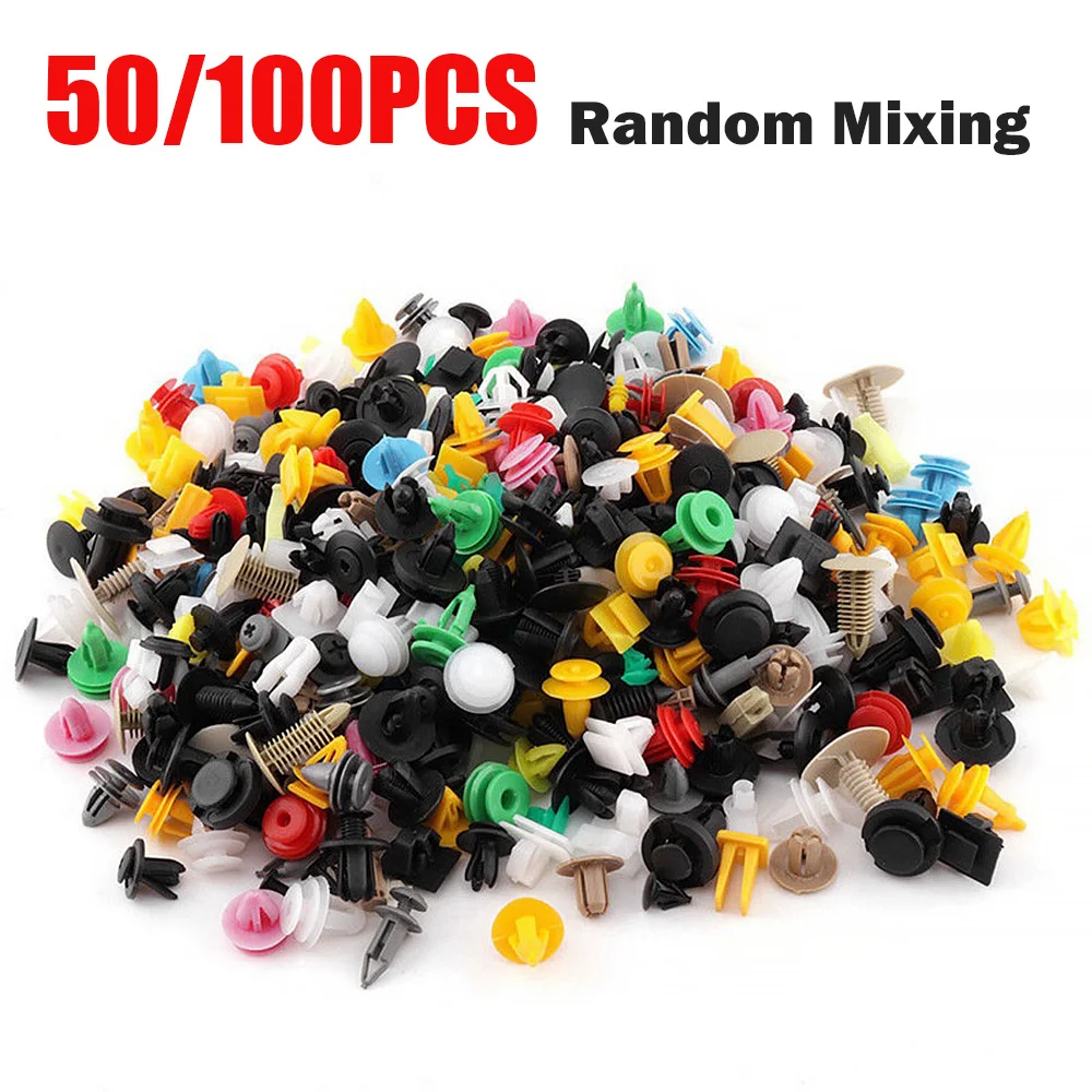 50/100 шт. автомобильные пластиковые крепежные винты | Автомобили и мотоциклы