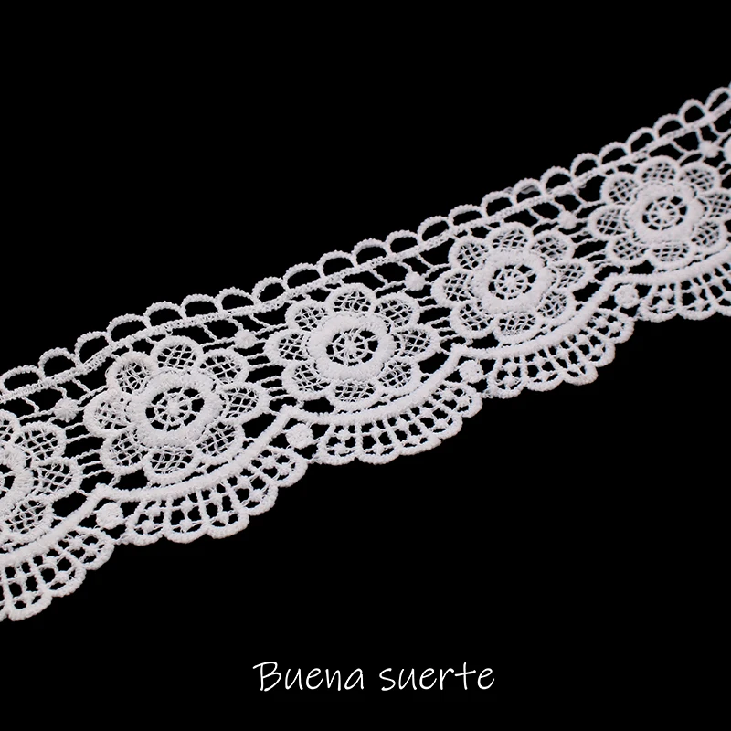 Новинка 9 5 см черно-белая вышитая лента DIY Швейные материалы ручной работы для