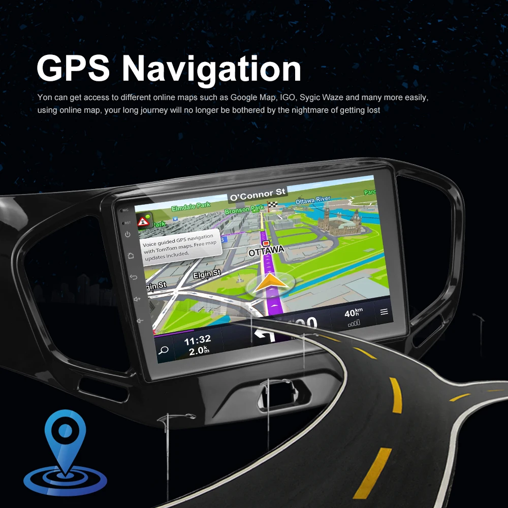 Podofo 2din автомобильный Радио Мультимедийный видео плеер для Lada VESTA 2015 2019 GPS