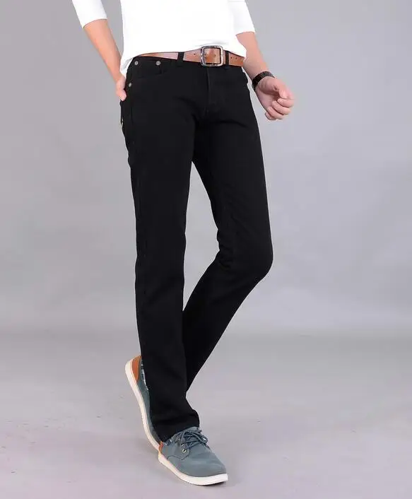 

New style Men's fashion slim black color casual pants Trousers