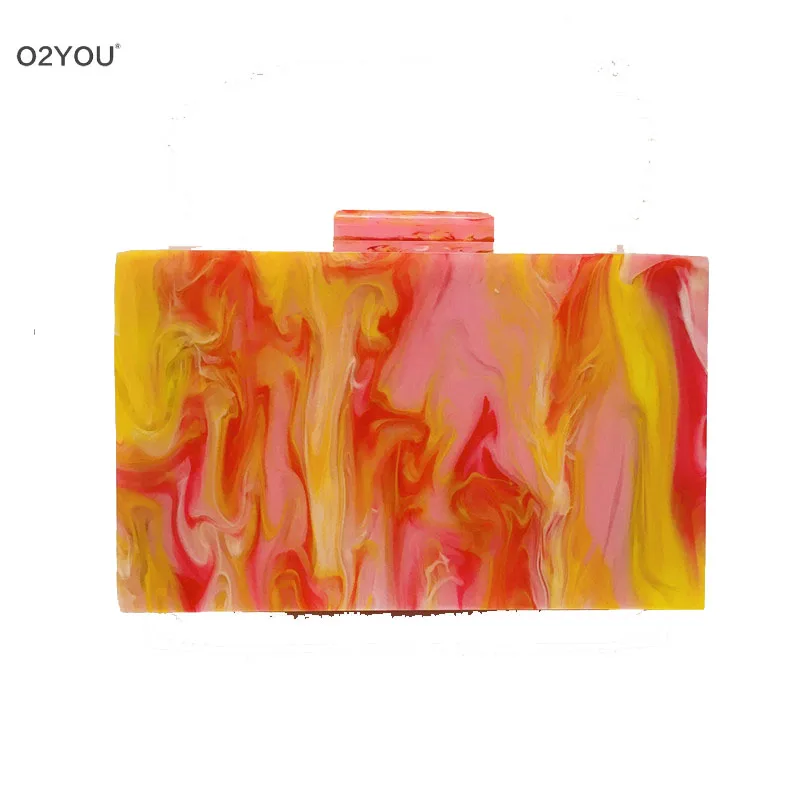 Дизайнерские женские сумочки акриловые повседневные клатчи дамские вечерние