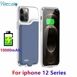xilecaly 10000mah for iphone 12 battery case thin smart charger cover power bank case for iphone 12 mini 12 pro max battery case free global shipping