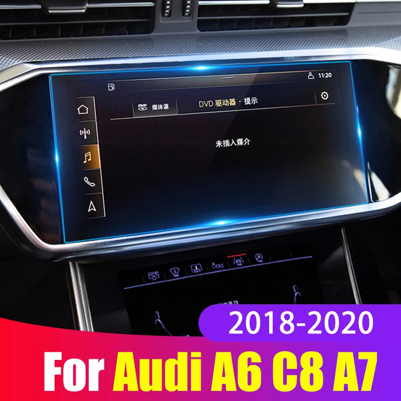 Для Audi A6 C8 A7 2018 2019 2020 пленка из закаленного стекла для навигации автомобиля