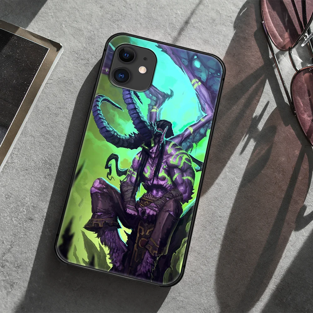 

Illidan World of Warcraft Phone Case Cover Hull For iphone 5 5s se 2020 6 6s 7 8 12 mini plus X XS XR 11 PRO MAX black Prime 3D