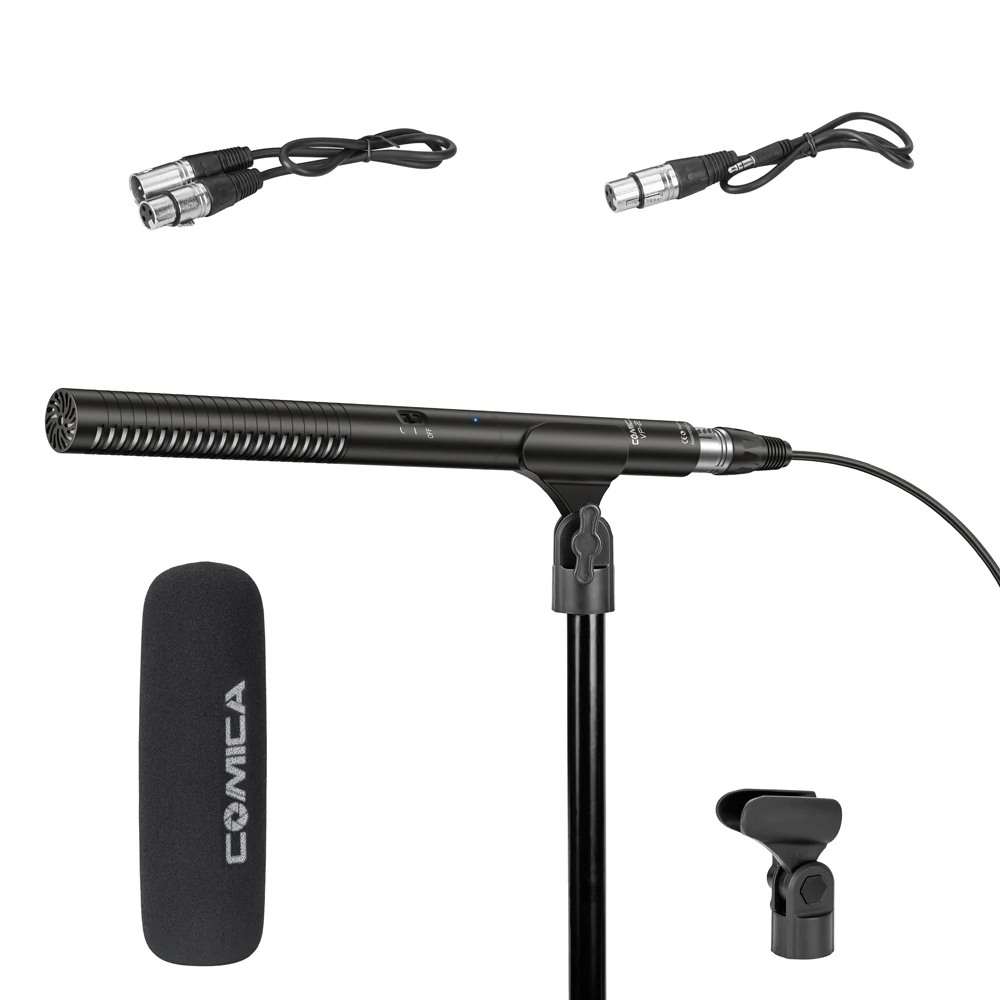 Суперкардиоидный конденсаторный микрофон Comica для фото и видеосъемки интервью
