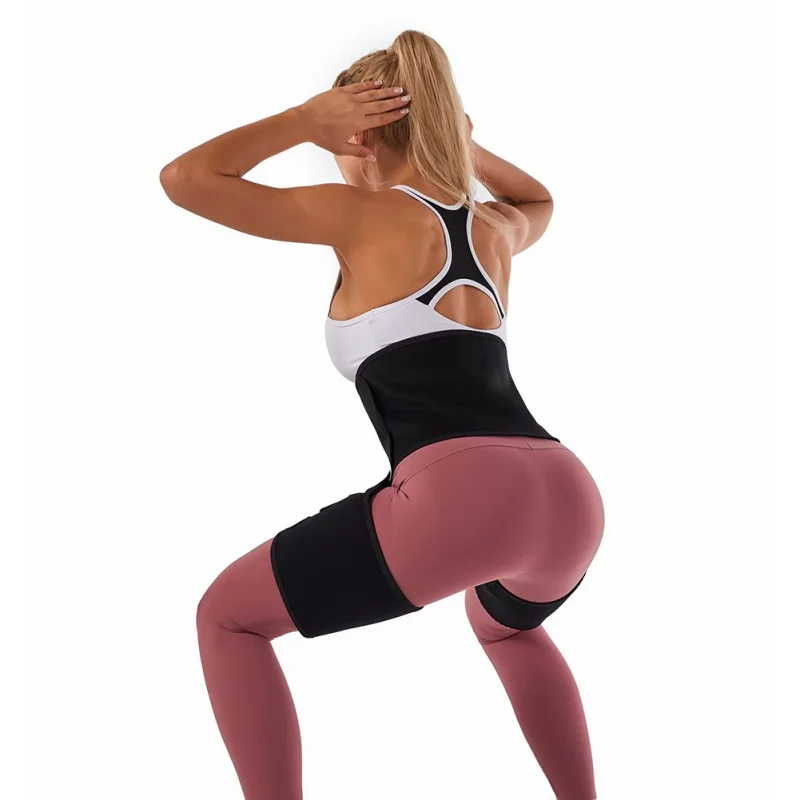 

Ladies Neoprene Sweat Waist Trainer Thigh Support Waist Trimmer Belt Leg Shapers Slender Slimming Belt Shapewear Body Shaper