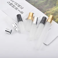 20pcs 2ml 3ml 5ml 10ml refillable perfume spray bottles froste glass metal atomizer portable travel cosmetic container bottles