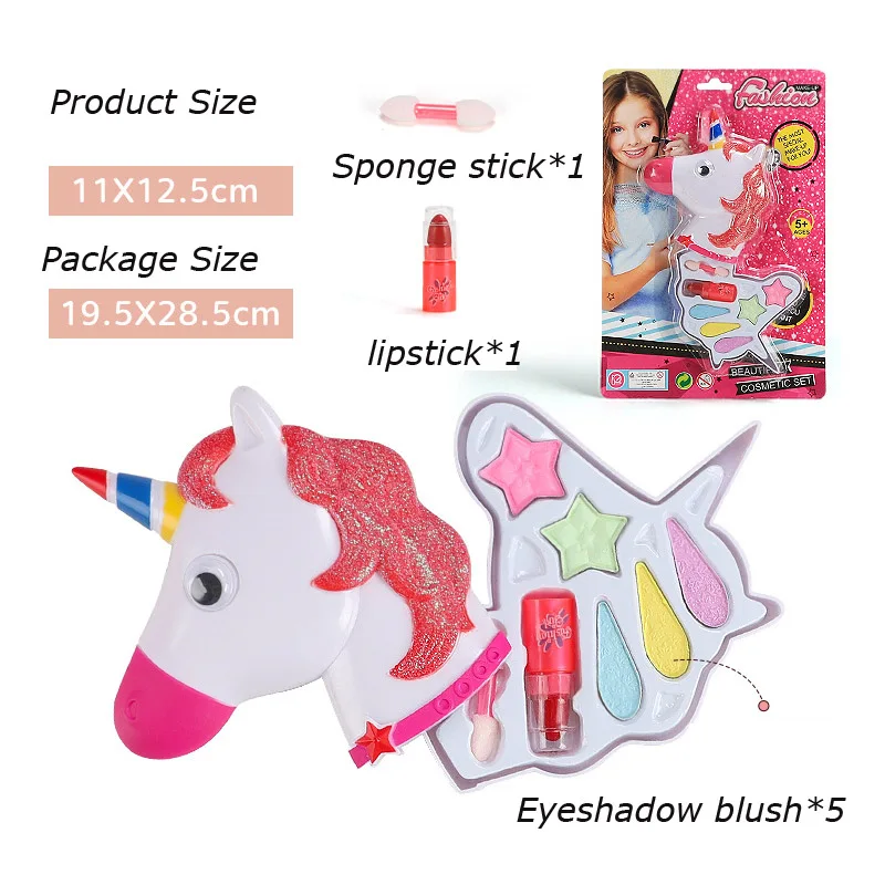 Детский набор для макияжа косметический принцессы девочек ролевые игры