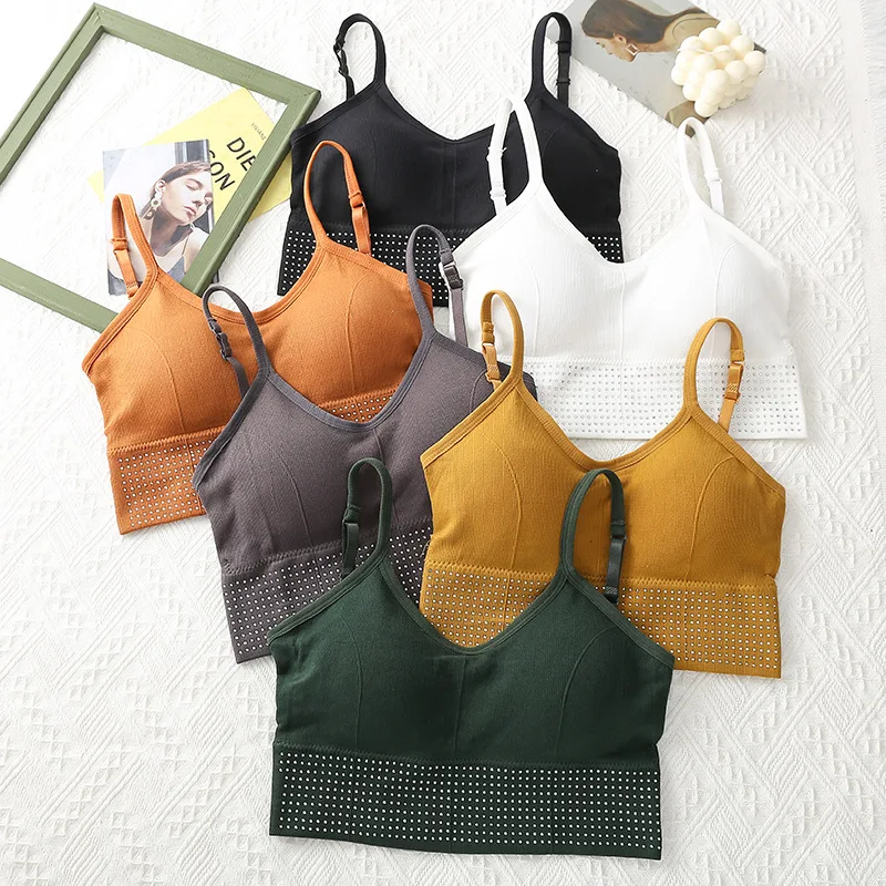 

Однотонные топы-трубы, спортивный бюстгальтер U-образной формы, топ, женский сексуальный женский Бралетт с открытой спиной, бюстгальтер пуш-...