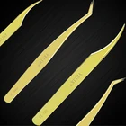 Yelix Пинцет для ресниц профессиональный для наращивания ресниц аксессуары красочные нержавеющей стали Антистатические Пинцет Инструменты