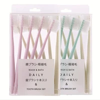 bamboo charcoal soft bristle toothbrush portable travel tooth brush tongue cleaner for kids and adults oral hygiene