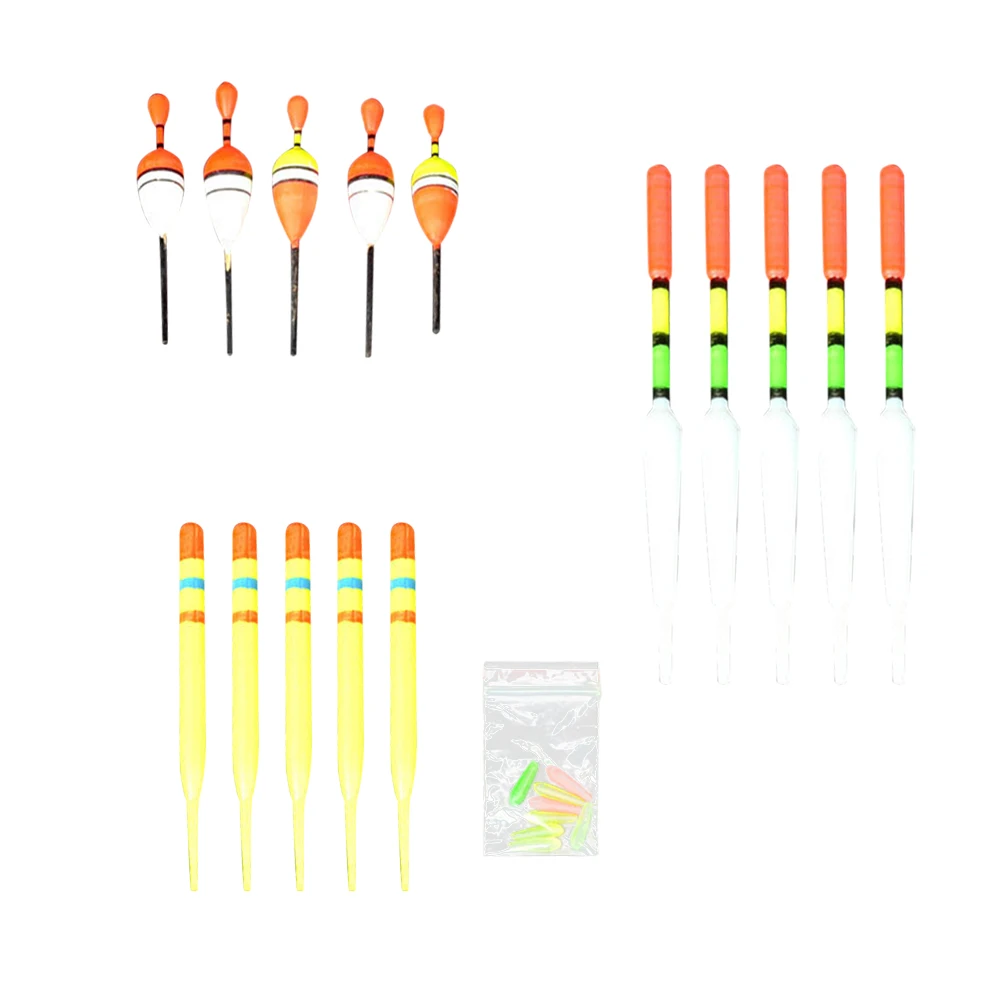 15 шт./компл. качественные пресноводные костюмы Рыболовные Поплавки вертикальный