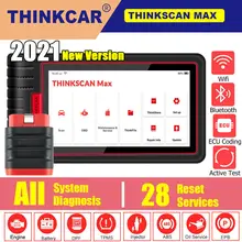 THINKCAR ThinkScan Max Automotive Diagnostic Tools Full system OBD2 Scanner 28 Reset ECU Coding PK ArtiDiag800 BT ThinkTool Mini