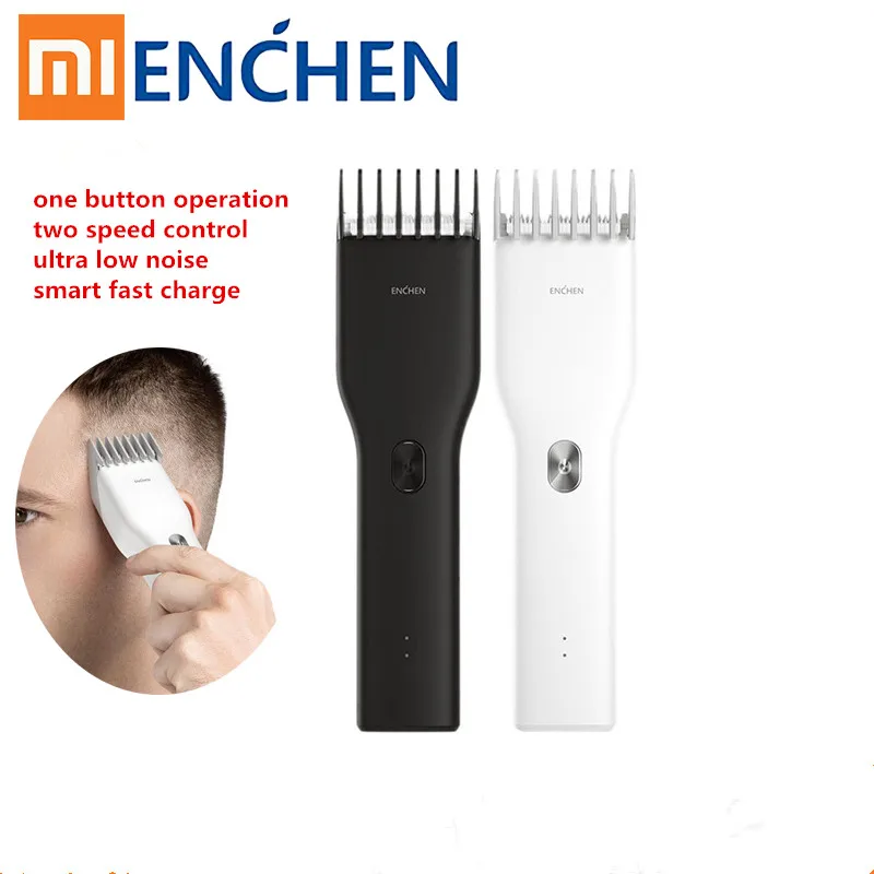 Black B Mijia ENCHEN, usb зарядка, триммер для волос, машинка для стрижки волос, триммер для бороды, электробритва для тела, машинка для стрижки волос, стрижка для мужчин - Цвет: Black B
