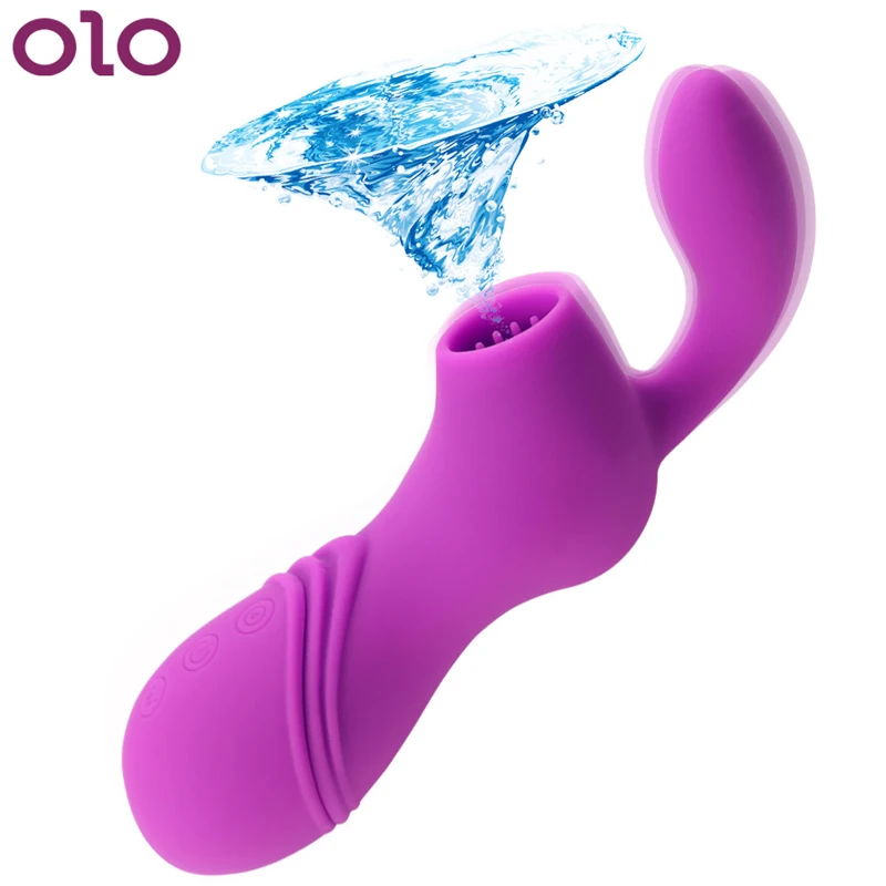 OLO сосание сосков минет вибратор семейная присоска оральный лижущий Стимулятор