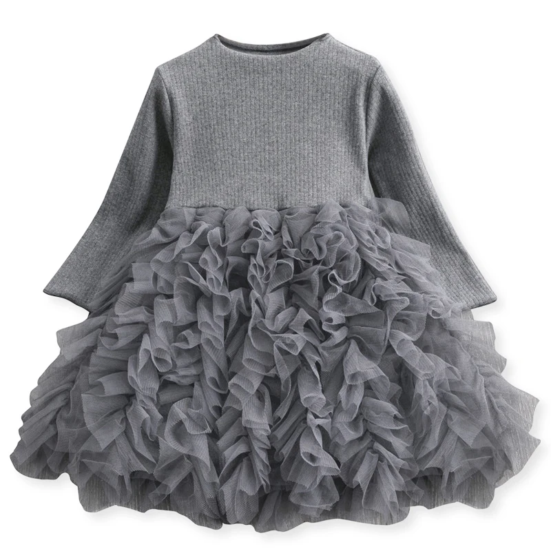 Платье принцессы для маленьких девочек новогодняя Детская одежда платье на