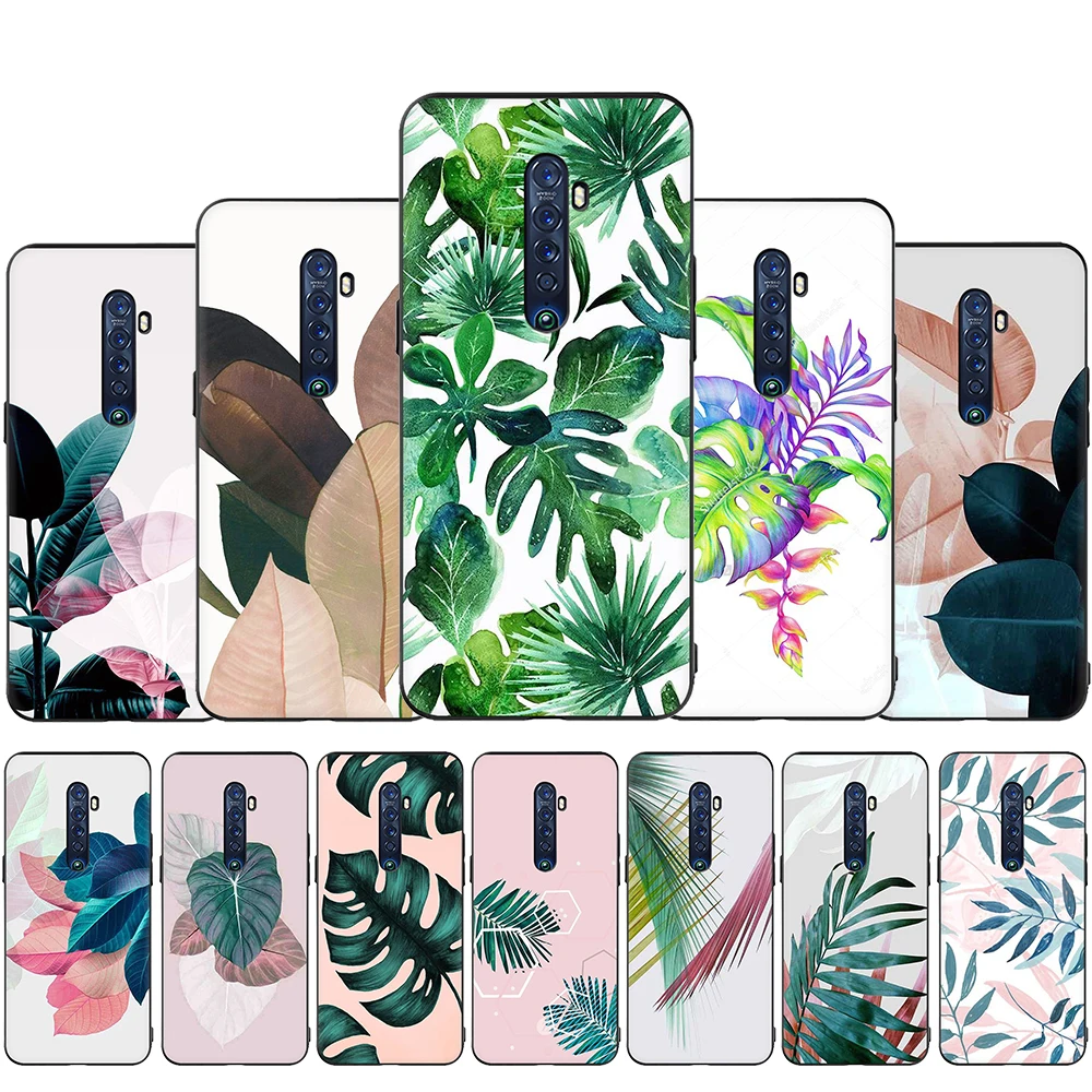Тропические растения и листья для OPPO Reno 2 Z 10X Ace 2Z 2F 3 Pro Realme A5 5 Q X2 XT X50 X Lite|Бамперы| |