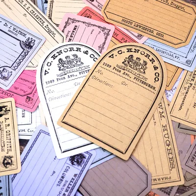 48 шт./пакет винтажная наклейка с изображением растений наклейки для билетов DIY