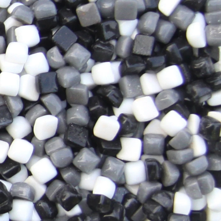 black white mixed 600 шт., мозаичная плитка Glary Jade, сделай сам, мозаичные камни, смешанные цвета, квадратные материалы для детей/детей, 0,58*0,58*0,4 см - Цвет: black white mixed