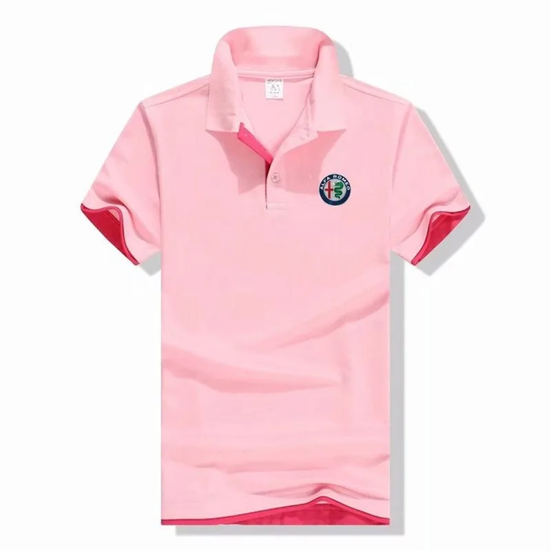 

2021 summer new man woman Polo shirt high quality short sleeve for Alfa Romeo polo shirt Double colours cotton Polo Shirts
