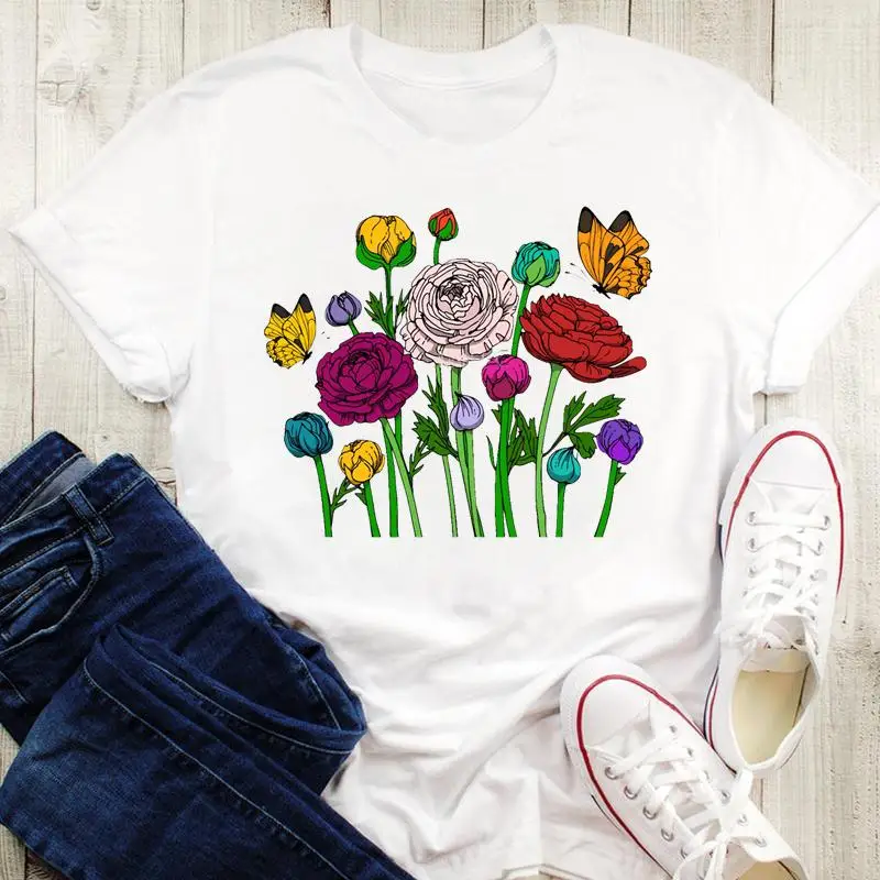 Женские повседневные футболки с графическим рисунком топы одежда футболка