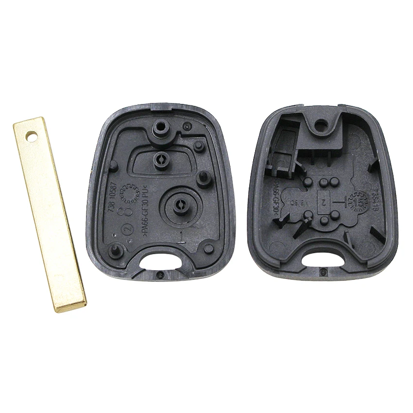 2-кнопочный дистанционный умный автомобильный чехол для ключей КОРПУСА Fob с паз