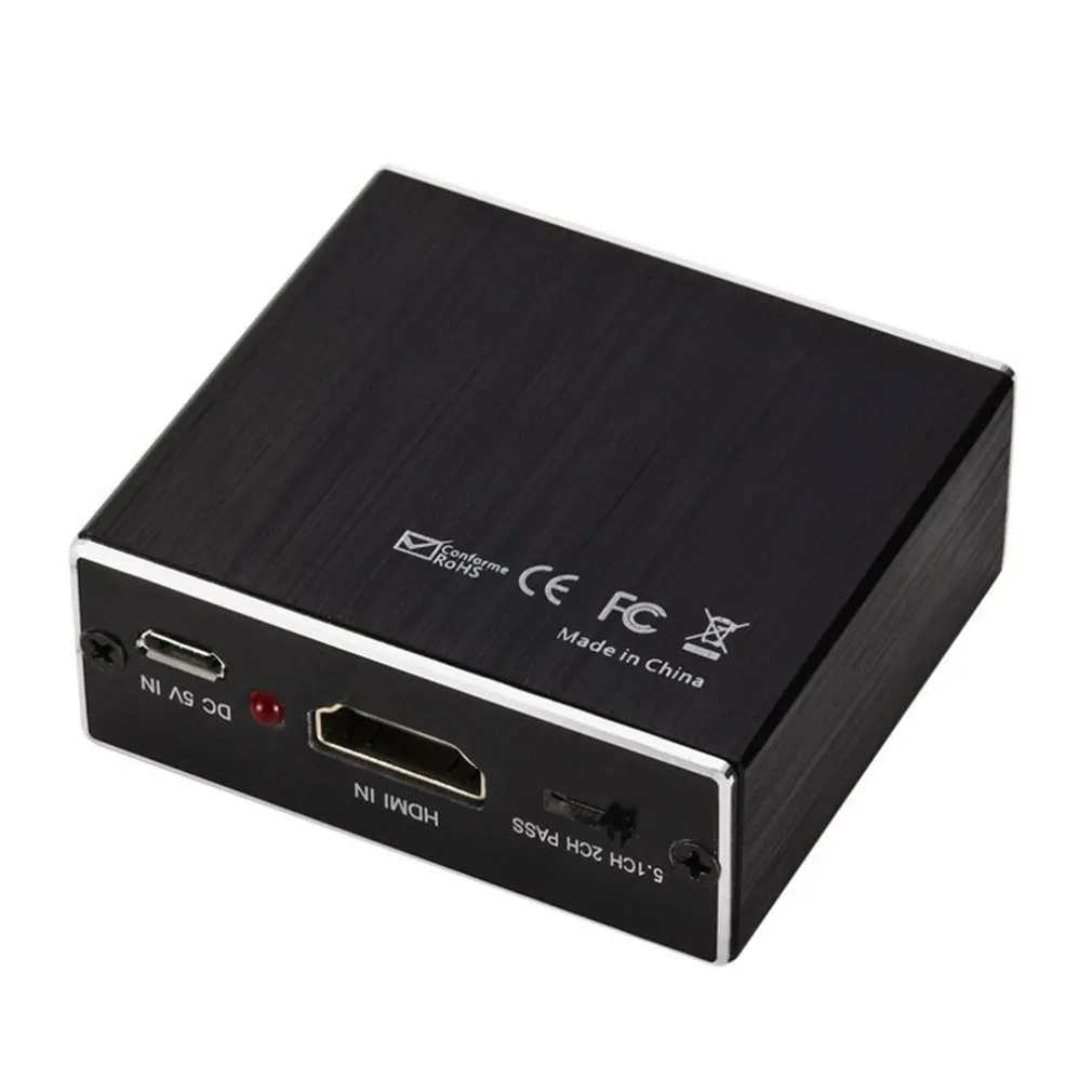 

HDMI Audio splitter 4Kx2K/3D Stereo Surround Audio Fiber 5.1 Decoding Converter Audio Extractor Audio Splitter Adapter