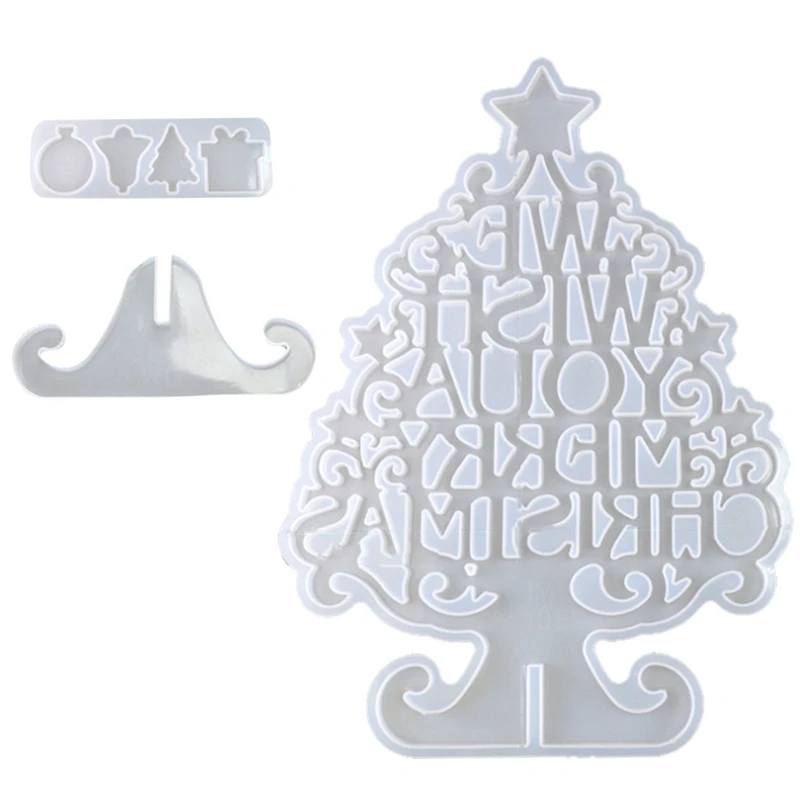 

Рождественская елка силиконовая форма для ручной работы Украшение Смола Ремесло рождественские деревья, аксессуары к ювелирным украшения...