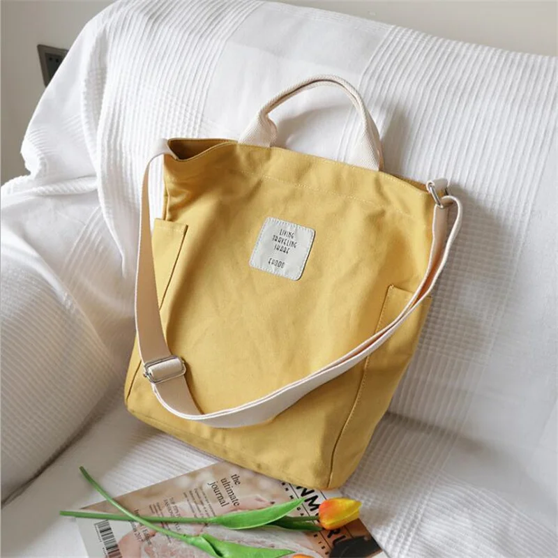 

Корейская Холщовая Сумка на плечо, роскошные женские сумки на молнии, дизайнерская женская сумка-мессенджер, женская простая сумка, тоут с п...