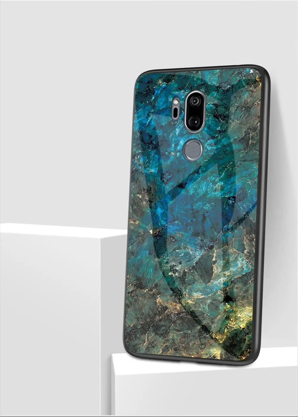 Для LG G7 ThinQ чехол стекло задняя Жесткая Крышка для телефона чехол для Funda LG G7 LGG7 чехол G710 мягкий TPU бампер закаленный для LG G 7 6,1''