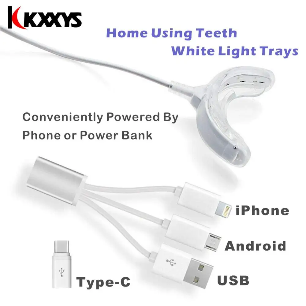 Портативная система для отбеливания зубов со светодиодсветодиодный индикатором