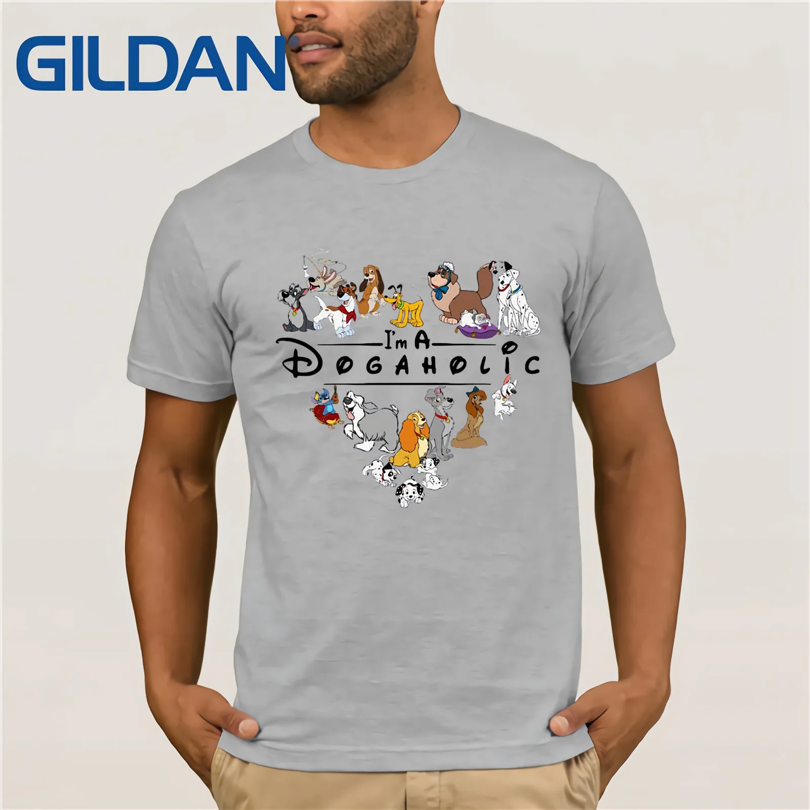 I'm A Dogaholic T-Shirt Мужская футболка с коротким рукавом е-образная Летняя женская