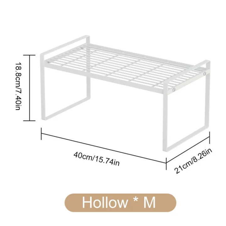 

Tier Kitchen Shelf Organizer Bracket Spice Pantry Shelves Mesh Stainless Steel Board Large Storage