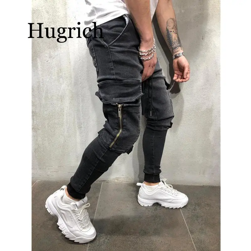 2020 Lado Listrado Jeans Rasgado Moda Streetwear Mens Skinny Jeans Stretch Calas Slim Casual Denim Jeans calas de brim hombre