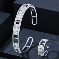 godki luxury unique europe bangle ring set jewelry sets for women wedding cubic zircon crystal cz dubai bridal jewelry set