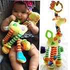 Плюшевые игрушки для коляски, жираф, животные, погремушки