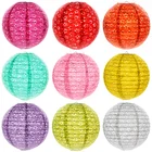 Китайские ажурные бумажные фонарики 4-6-8-10-12-16 дюймов, свадебные фонарики, бумажные фонарики, праздничные вечерние принадлежности, Детские фонарики сделай сам