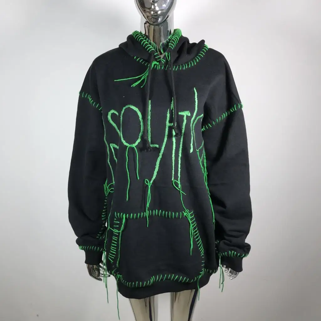 

Толстовка y2k Женская в Корейском стиле, модная женская Толстовка Оверсайз в винтажном стиле с длинным рукавом, 2021