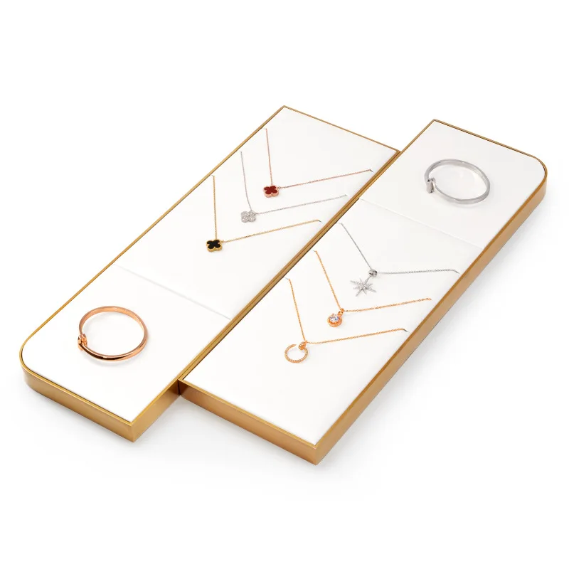 Metal jewelry display props light luxury jewelry display rack high-grade necklace ring bracelet display rack