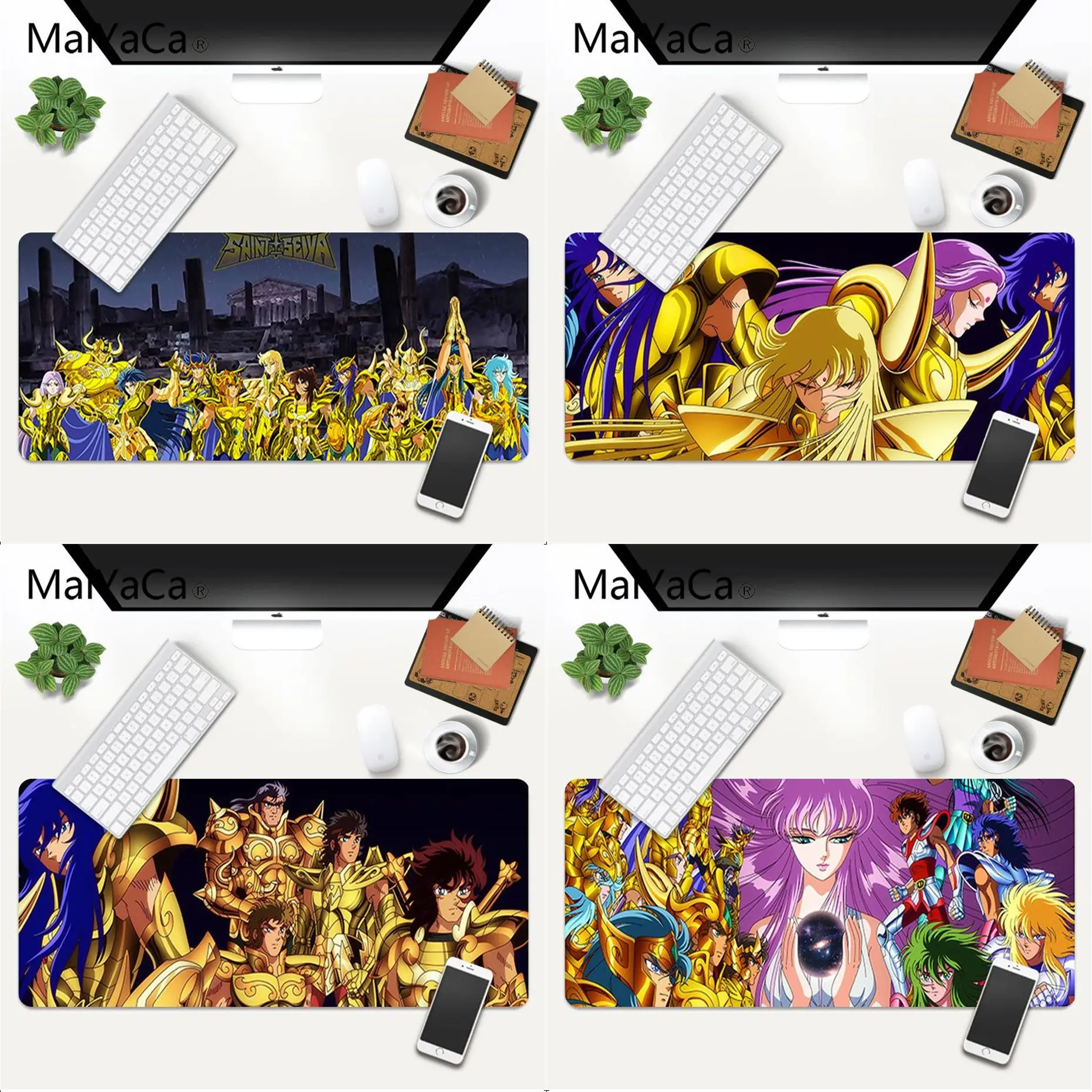 

MaiYaCa Beautiful Anime saint seiya Laptop Gaming Mice Mousepad Gaming Mouse Mat xl xxl 800x300mm for Lol world of warcraft