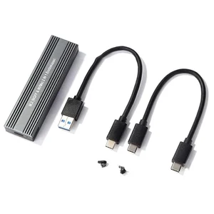 nvme m 2 ssd case usb 3 1 type c m 2 dual protocol hard disk box 10gbps satanvme protocol external hdd enclosure free global shipping