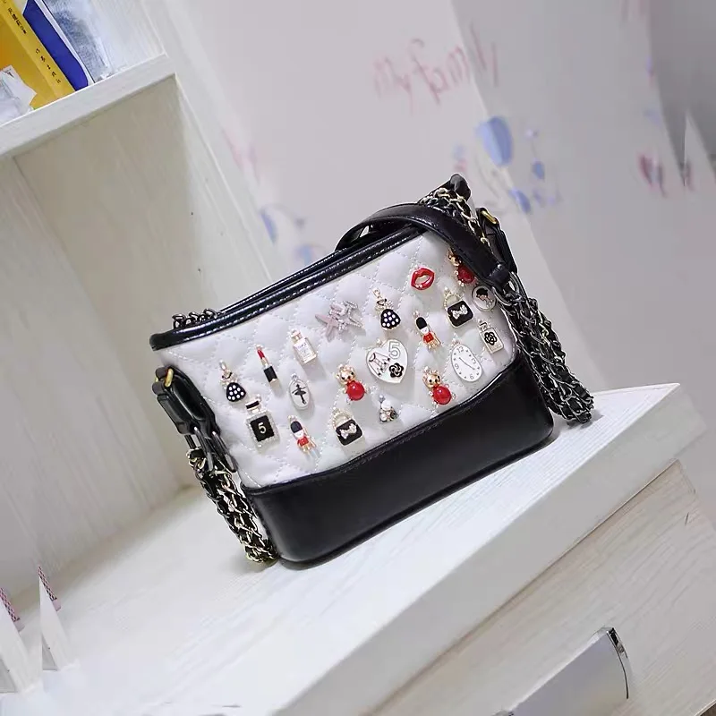 

Fashion street bag 2020 new style women's Single Shoulder Messenger Bag chain bag manual bag small bag popular women's bag