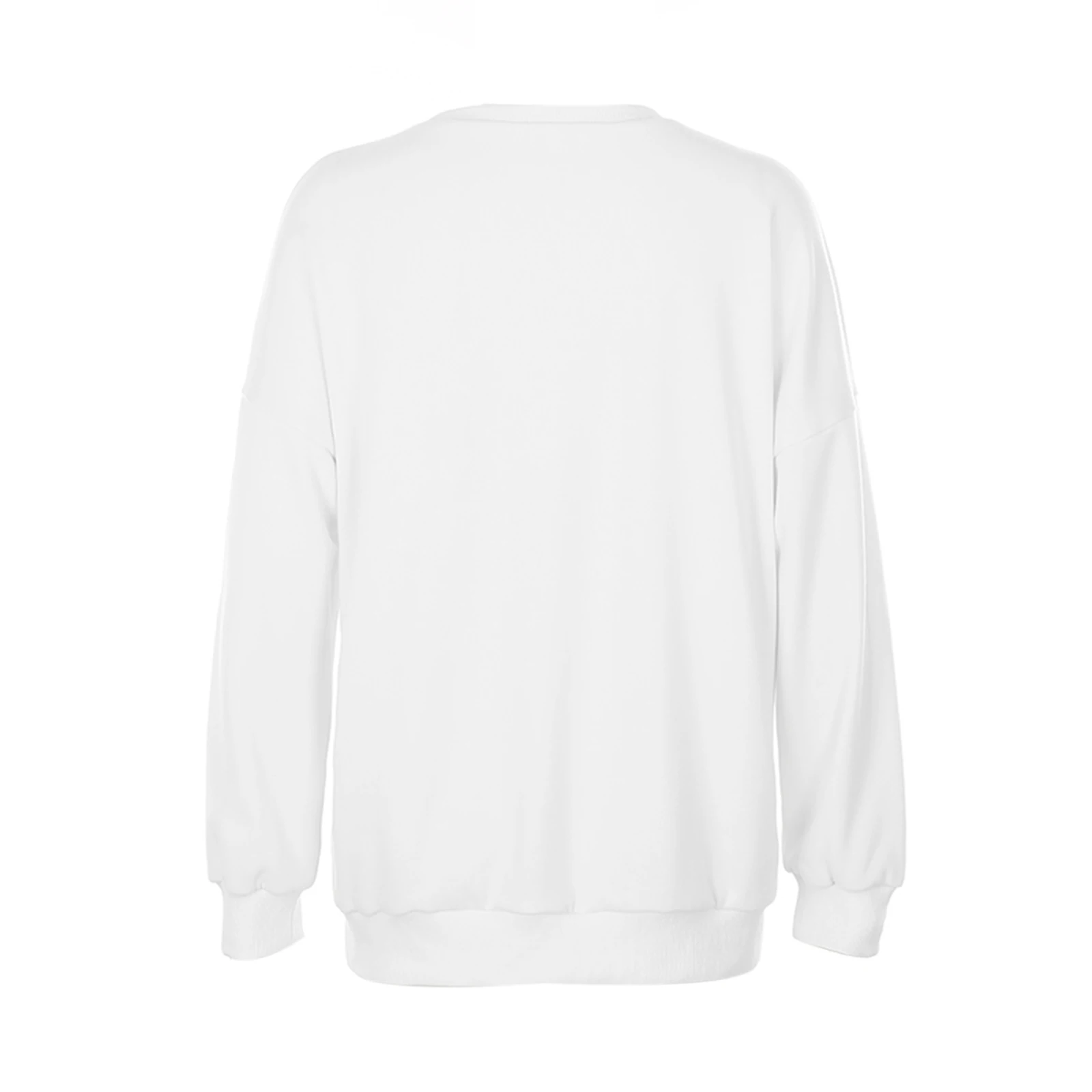 Кошка с милым принтом белые большие размеры Толстовка на осень милый комбинезон