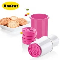 anaeat 6pcsset cartoon cookie stamps moulds christmas tree cookie tools cake decoration kitchen gadgets