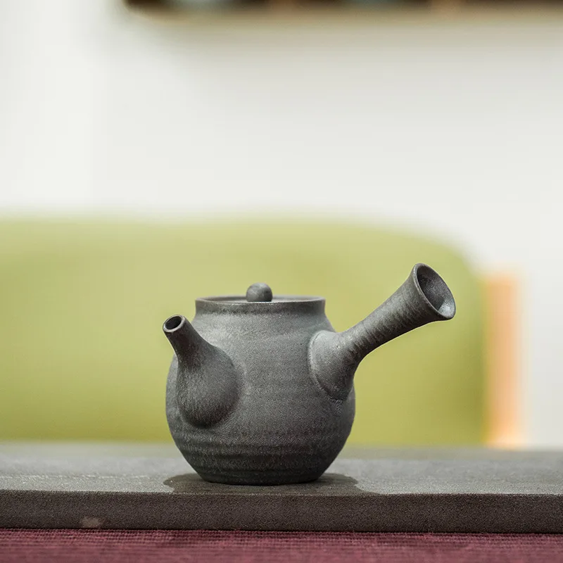 Набор чайных горшков с одной боковой ручкой ретро домашний керамический чайник